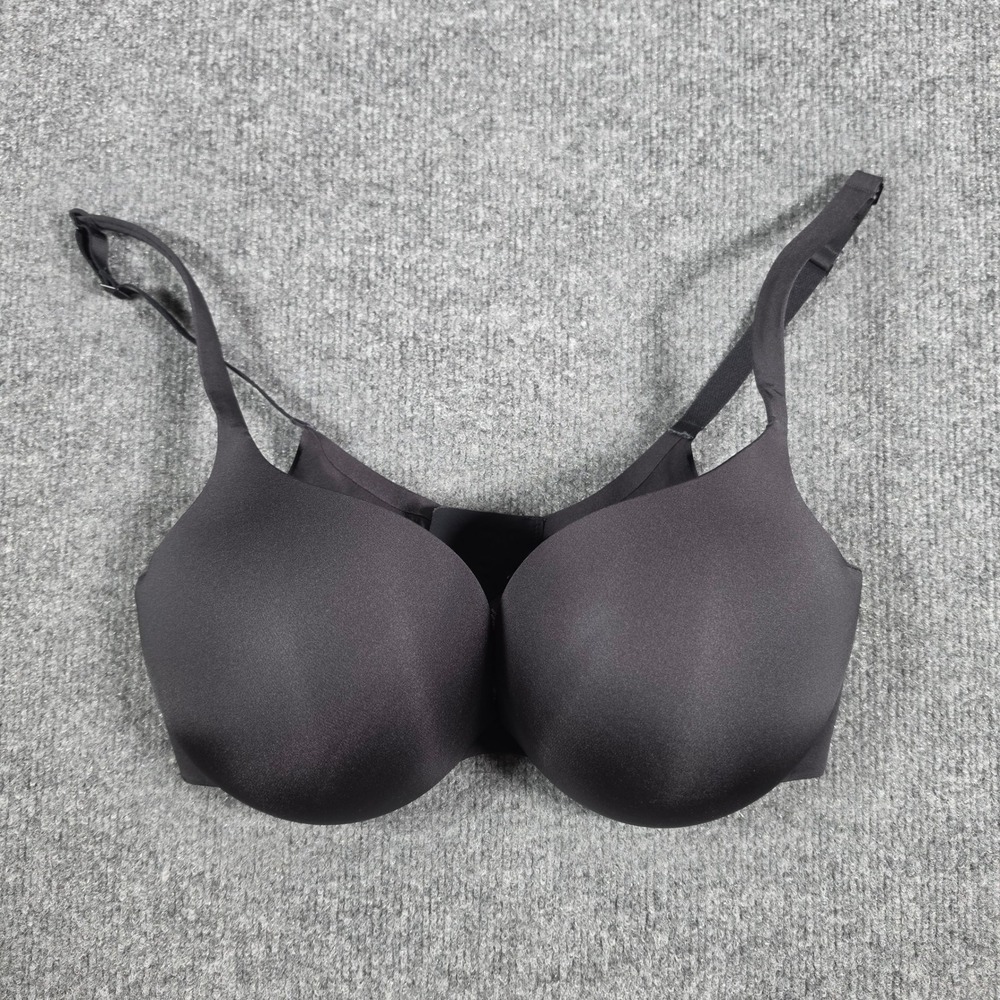 SKIMS Fits Everybody T-Shirt Bra Onyx Black Underwire 36DD RN158973